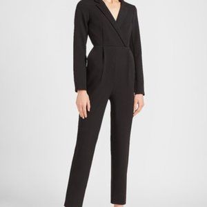Express Long Sleeve Wrap Blazer Jumpsuit